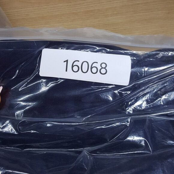 AMI ALEXANDRE MATTIUSSI Shirt Mens XL Navy Satin Button Up Oversized Wool - Picture 10 of 10